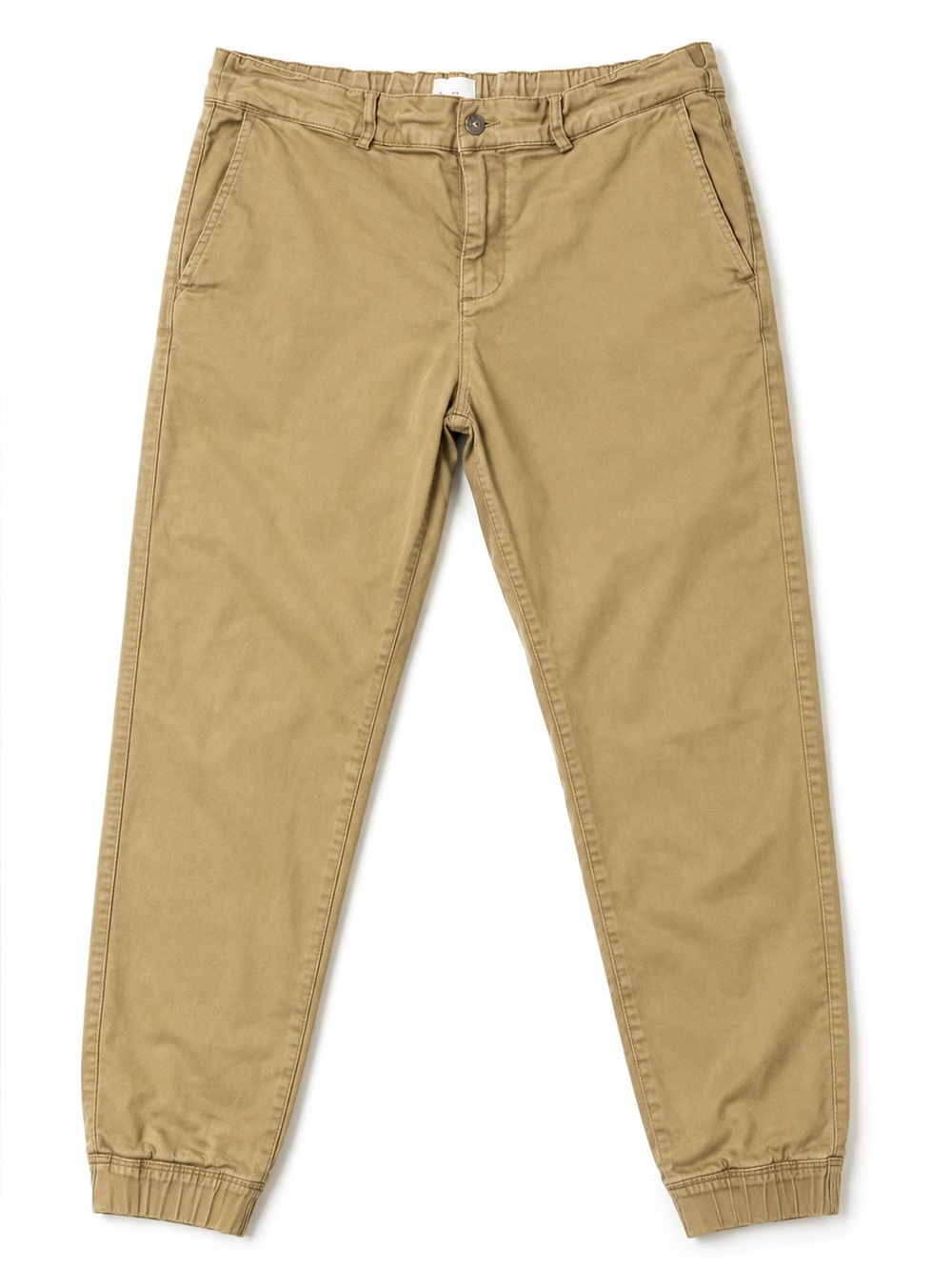 Men's Khaki Chino Jogger Pants - Tan